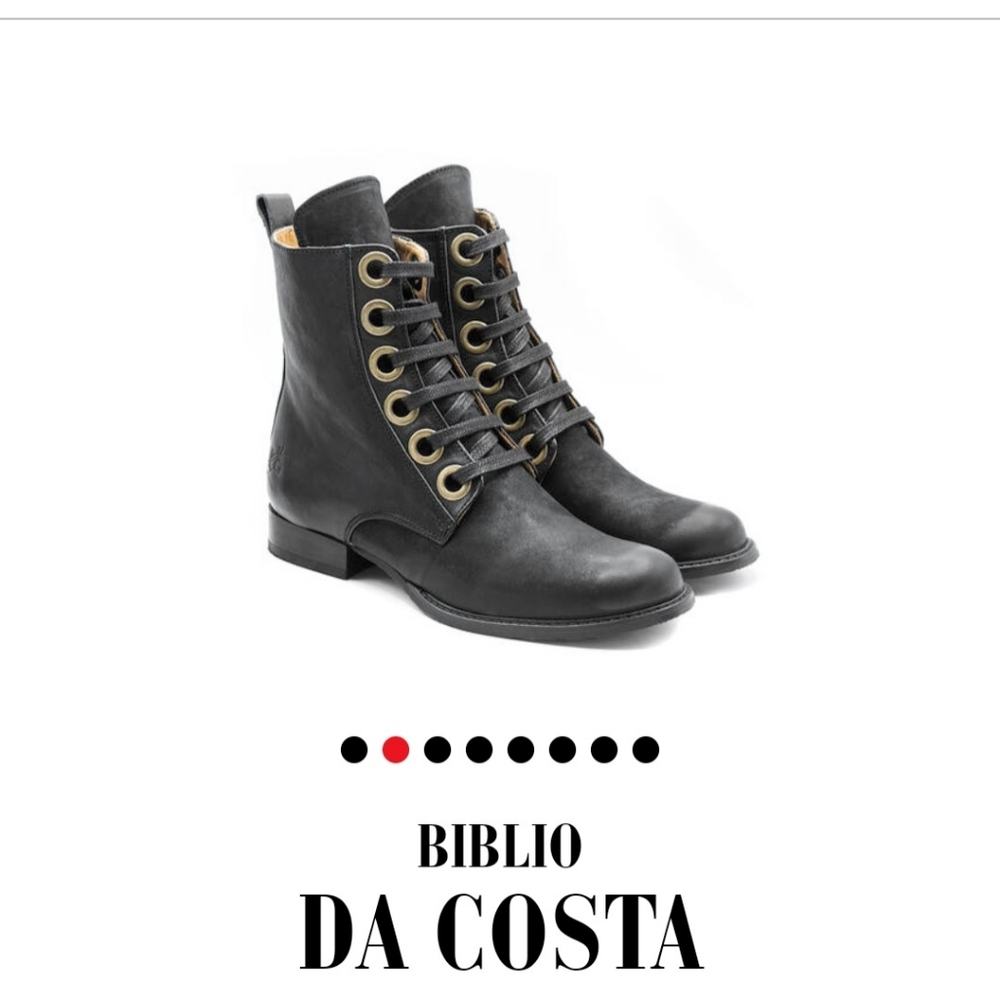 NWT John Fluevog Da Costa Biblio laced up leather ankle boots Size 9 Wome - Picture 3 of 15